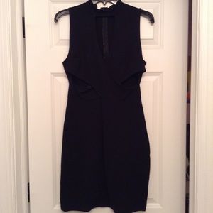 Tight Black Soprano Cut Out Dress